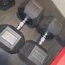 47.5 kg Rubber Hex Dumbells Image 3