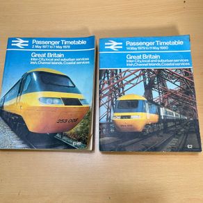 British Rail - National Passenger Timetable x 2 - 1977, 1978, 1979, 1980