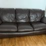 Sofa ...Three Seater Leather Sofa .. Nearest Offer Considered .. Price Drop Image 2