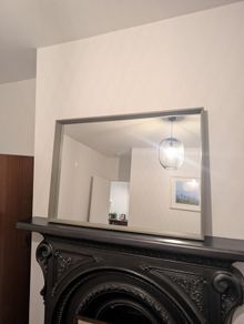 Comet Mirror Oak W740 x D65 x H1045mm