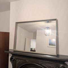 Comet Mirror Oak W740 x D65 x H1045mm