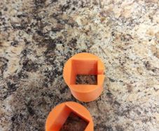 Preston Innovations Compatible Offbox Adapters - 19mm Square (Orange)