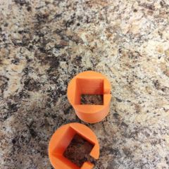 Preston Innovations Compatible Offbox Adapters - 19mm Square (Orange)