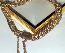 Vintage 9ct Gold Unisex Double-Curb Bracelet