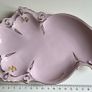 Genuine Pink Bohemian/Czech Porcelain with 14K Gold Image 2