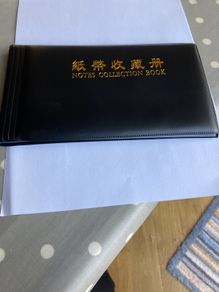 Banknote collector pack - wallet with 20 sleeves