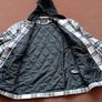Checkered zip-up jacket with hood Image 4