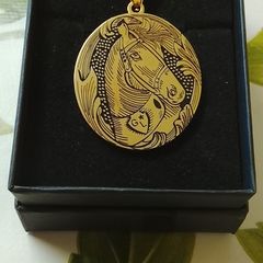 Equestrian Precision cut pendant