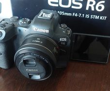 Canon R6 + 50mm + 16mm + dji mic + tascam tm 2x