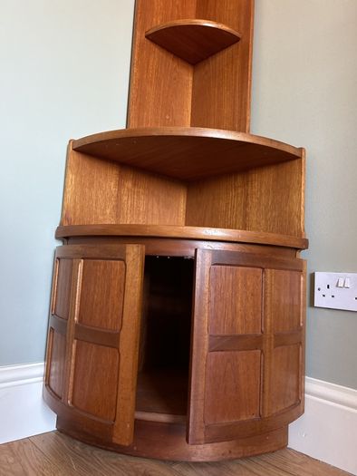 Mid Century Nathan Corner Cabinet