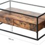 Industrial Design Coffee Table - Free Delivery Nationwide Image 3