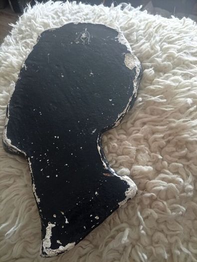 Vintage 1950s Lady chalk wall Mask