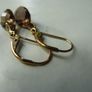 9ct Gold Smoky Quartz and Diamond Drop Earrings, Leverback, 1.58g Image 4