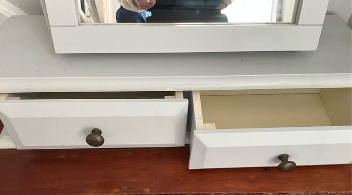 Swing Dressing Table Mirror with Drawers