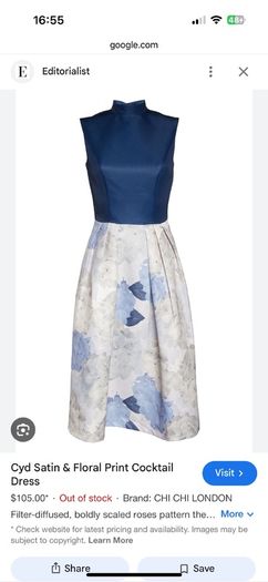 Chi chi london dress size 12 - navy