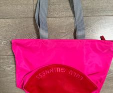 lulu guinness nylon shopper tote bag hot pink