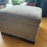 Fabric-covered footstool Image 6
