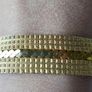 Vintage 1970's 18ct Gold Plated  Mesh Bracelet Textured Stripe Design Image 2