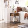 Bedside Table with Drawer and Shelf Image 3