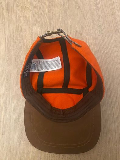 Leather-Bill Wool-Blend Cap Polo Ralph Lauren Orange
