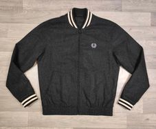 Fred Perry Wool Destroyer Bomber Jacket Mens Medium
