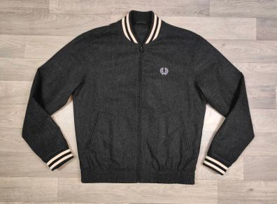 Fred Perry Wool Destroyer Bomber Jacket Mens Medium