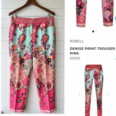 Robell Denise print trousers chic classic colourful arty spring summer