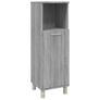 Bathroom Cabinet Grey Sonoma 30x30x95 cm Engineered Wood Image 2