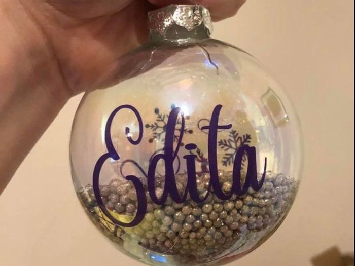 Personalised Glass Christmas baubles