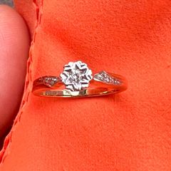 9ct Gold Diamond Cluster Ring