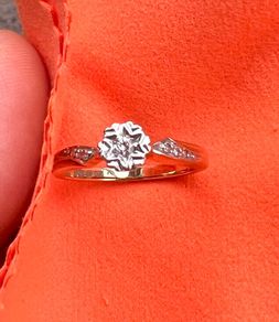 9ct Gold Diamond Cluster Ring