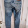 River Island distressed denim cotton jeans 34 inch waist elasticated and 29 inch leg see last two photos for exact measurements FREE STANDARD POSTAGE INCLUDED Image 5