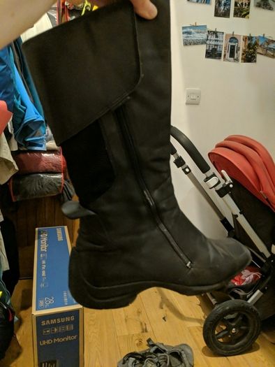 Boots, leather, very comfy