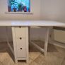 Dining Table + 3 White Chairs Image 9