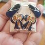 2 pairs 9 ct. gold Australian crystal earrings Image 8