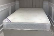 Double and small double bed with mattress in many options of colors
