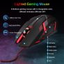 Gaming Keyboard and Mouse Set, UK Layout, RGB Backlit Wired Keyboard, Ergonomic 4-Color LED Gaming Mouse, Large Mousepad, USB Plug & Play for PC, Mac, PS4, Xbox Image 7