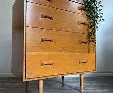 Vintage Retro Mid Century Stag Chest of Drawers