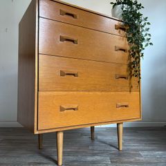Vintage Retro Mid Century Stag Chest of Drawers
