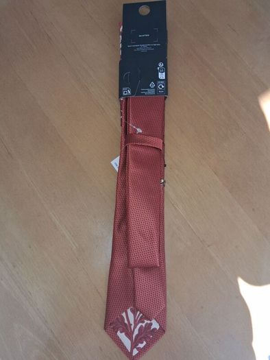 x3 Bundle - Brand New Next Rust Red Tie & Pocket Square Set - RRP - 22.50