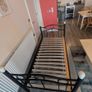 Single Metal Bed with mattress and cover Image 3