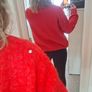 H&M Red Wool Jumper Image 4