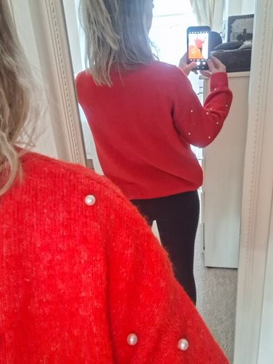 H&M Red Wool Jumper