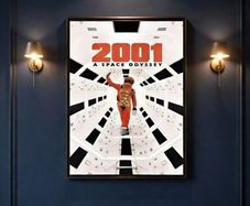 Unique 2001 Space Oddessy Canvas Poster - FREE POST