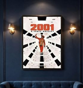 Unique 2001 Space Oddessy Canvas Poster - FREE POST