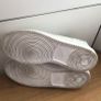 Nike Ladies Triple White Air Force Ones Low Top Trainers Size 6.5 Image 8