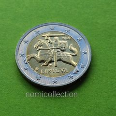 Lithuania 2021 year Uncirculated 2 Euro coin.