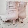 Ladies ankle real leather boots Roberto Gonzalez white size 36 uk 3.5 Image 2