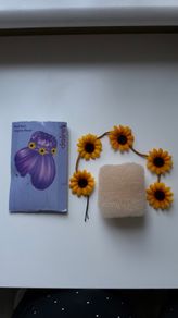 Claires Sunflower Floral Bun Set
