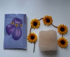 Claires Sunflower Floral Bun Set